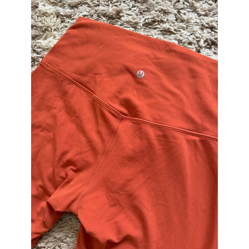 Lululemon Align High Rise Leggings Burnt Orange Rust Nulu Yoga Pants Womens 10 - Picture 3 of 5